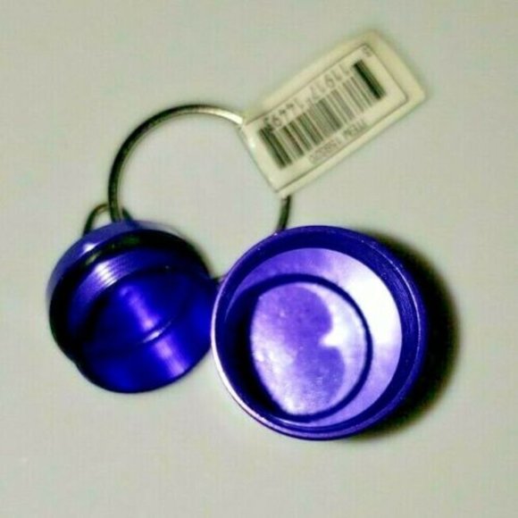 Portable Aluminum Pill Container Key Chain Fob O-Ring Sealed Medicine Travel - Picture 2 of 3